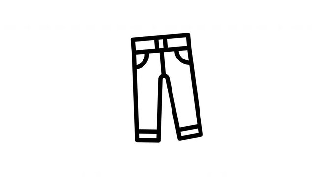 pants minimalist stroke animation