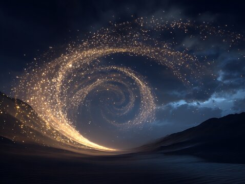 spiral galaxy in space