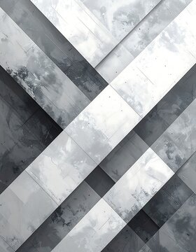 Abstract grayscale layered stripes with cloudy textures