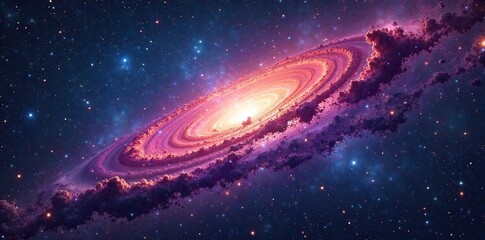 Mesmerizing Nebulae Cosmic Dust and Vibrant Star Clusters Swirl Across the Vast Expanse of Space, Creating a Breathtaking Celestial Pattern of Universal Design and Stellar Immensity.