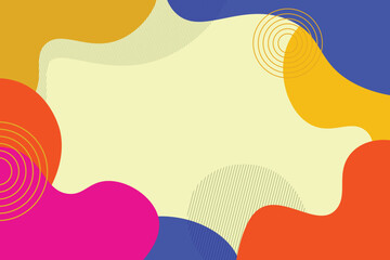 colorful abstract gemetric wafe pattern with dotted  line banner template background vector eps 10