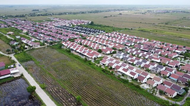 Agricultural areas converted into subsidized housing areas in Banjarmasin