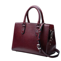 Elegant burgundy handbag for stylish outings