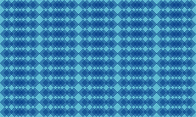 two tone blue and green diamond repeat horizontal strip pattern, replete image design for fabric printing