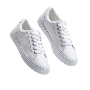 Stylish white sneakers for everyday wear.