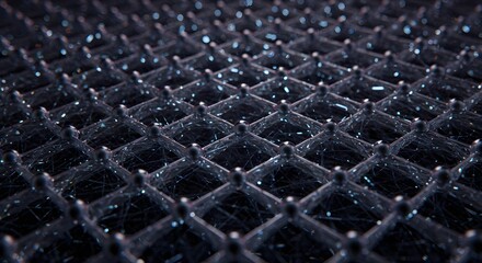 An extreme, artistic close-up of a diamond's atomic lattice, showcasing glowing carbon atoms and unbreakable covalent bonds as fundamental structural integrity