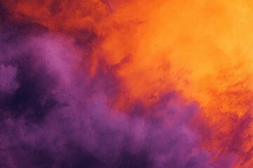 Obraz premium Abstract vibrant mix of fiery orange and smoky purple