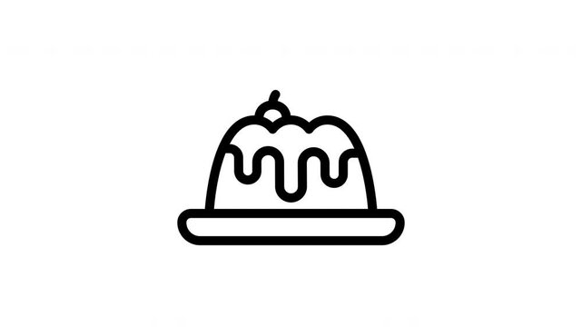 pudding minimalist stroke animation