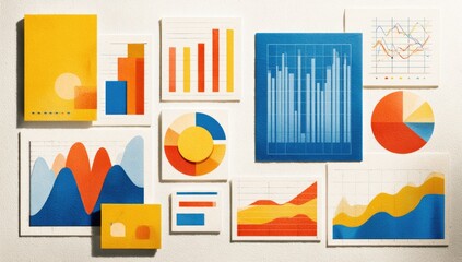 Fototapeta premium Colorful data visualization