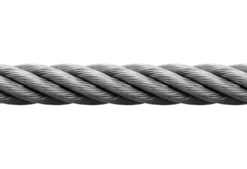 Strong steel wire rope for heavy-duty industrial use applications.