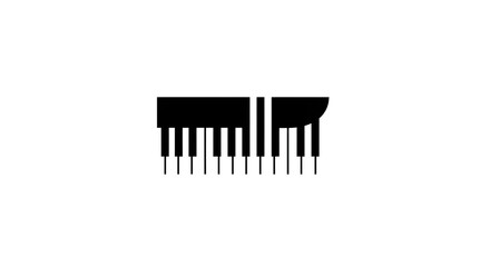 Elegant Piano Keys Creative Concept for Music Inspired Designs and Musical Compositions
