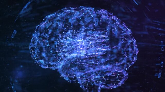 abstract blue background with particles