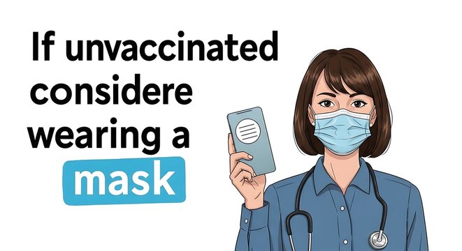 Wearing a Mask - A Recommendation for Unvaccinated Individuals.