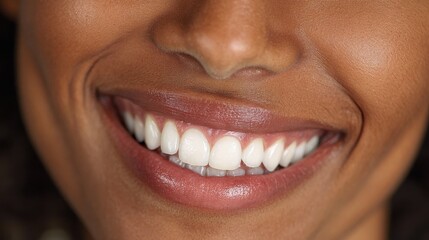 Close up of a smiling happy African American woman