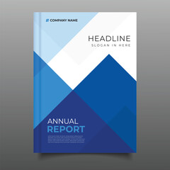 business modern annual report cover template flyer geometric design