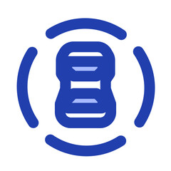 Fototapeta premium autonomous blue icon