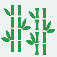 design logo icon  minimalist illustration plant bamboo