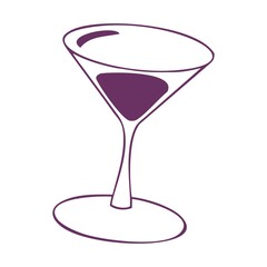 glass of martini