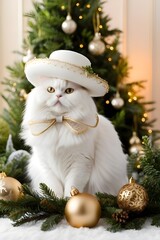 Cat on Christmas ⛄🎁🎁 tree