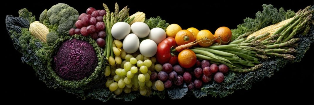 Colorful array of fresh produce