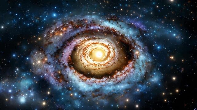 Stunning spiral galaxy with bright center and swirling arms showcases cosmic beauty and vastness of space for astronomy and science enthusiasts