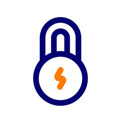 lock duotone icon