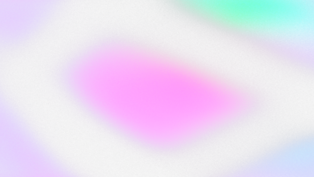 A vibrant purple geometric shape is centrally located against a dark background with subtle green and blue accents, isolated on a transparent background.