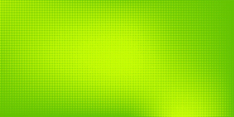 Dots halftone green color pattern gradient texture with technology digital background. Dots pop art comics with nature graphic design.