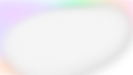 A dark, circular shape with soft, abstract color blending around its edges, isolated on a transparent background.