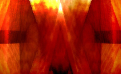抽象的で炎のようなイメージでロゴやシンボル、マークのように見えるデザインの背景、壁紙、テクスチャ
