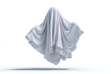 A floating white ghost