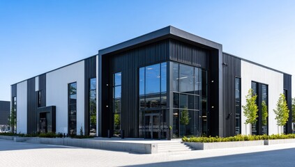 Obraz premium Modern commercial building facade