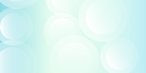 Minimalist banner background. Green and blue gradations.Circle geometric modern simple light