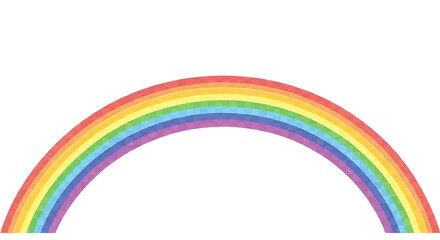 Fototapeta premium Colorful rainbow arc against a plain, stark black background