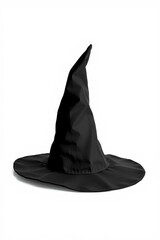 A Witch Hat Black On A White Background