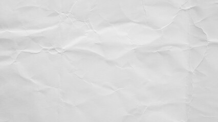 Abstract white crumpled and creased recycle paper texture background