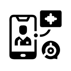 Telehealth consultation with doctor on smartphone