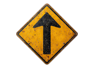 Arrow road sign