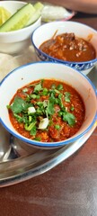 Tomato and coriander curry paste, a northern Thai dish