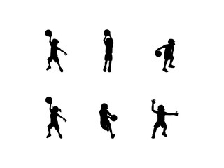 バスケットボールシルエット