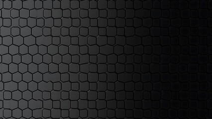 Modern Dark Hexagonal Carbon Fiber Texture