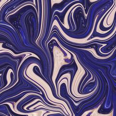 Deep navy marble texture with fluid movement, abstract pattern, and artistic flow. Ideal for luxury backgrounds or prints.