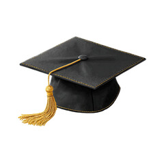 Black graduation cap with gold tassel (6)