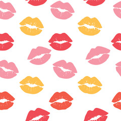 Vibrant Kiss Print Pattern for Bold Creative Designs