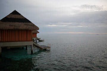 tropical beach hut overwater holiday relax