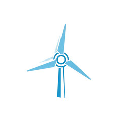Wind Turbine Renewable Energy Icon on transparent background