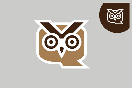 Letter Q owl logo, logo, logotype, vector, branding, letter logo,
