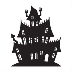 Spooky Halloween black and white coloring pages for adults.