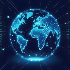 Naklejka premium Innovative Technology and Global Connectivity