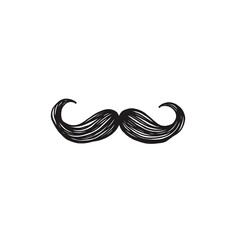 Naklejka premium Barber Shop Mustache Doodle Vector